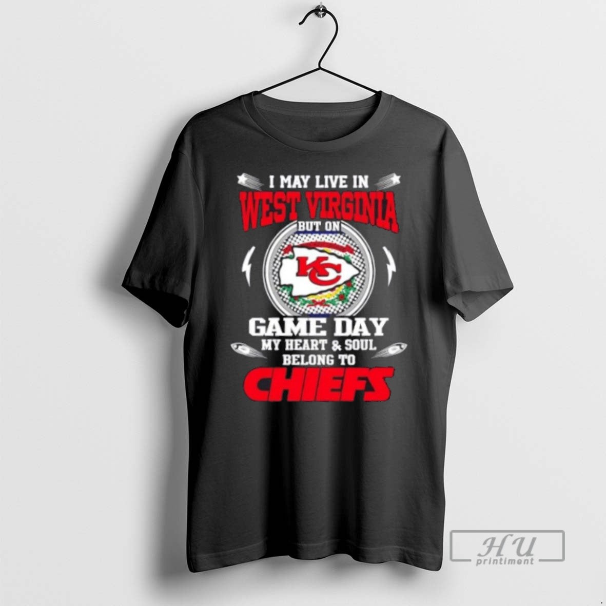 Officials Trending I May Live In West Virginia But On Game Day My Heart And Unisex T-shirt, Sweatshirt, Hoodie, Long Sleeve Tee - T-Shirt, Sweatshirt, Hoodie