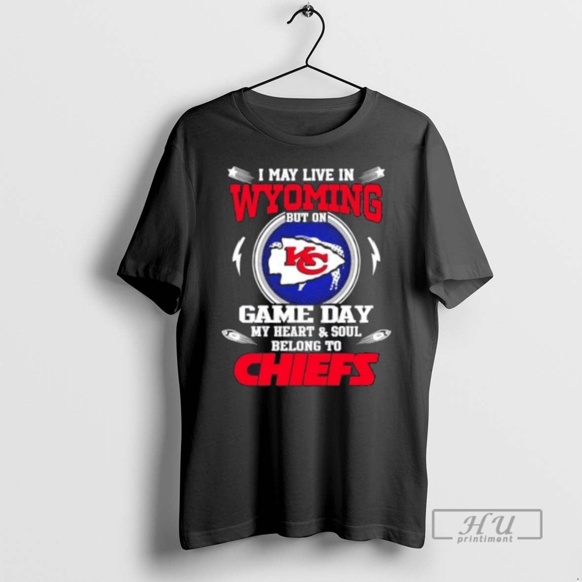 Officials Trending I May Live In Wyoming But On Game Day My Heart And Soul Unisex T-shirt, Sweatshirt, Hoodie, Long Sleeve Tee - T-Shirt, Sweatshirt, Hoodie