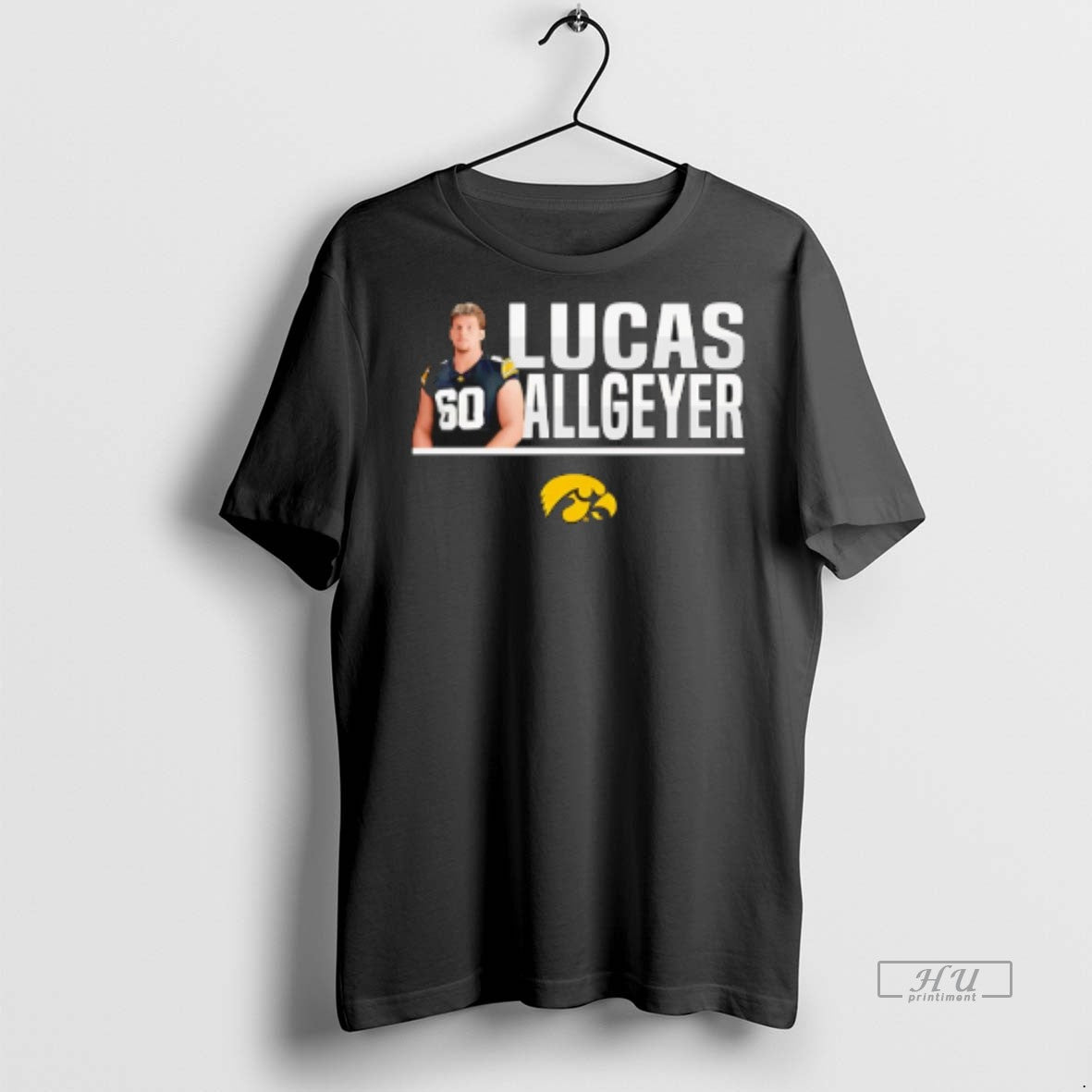 Officials Trending Lucas Allgeyer Iowa Hawkeyes Illustrated T Shirt Sweater Unisex T-shirt, Sweatshirt, Hoodie, Long Sleeve Tee - T-Shirt, Sweatshirt, Hoodie