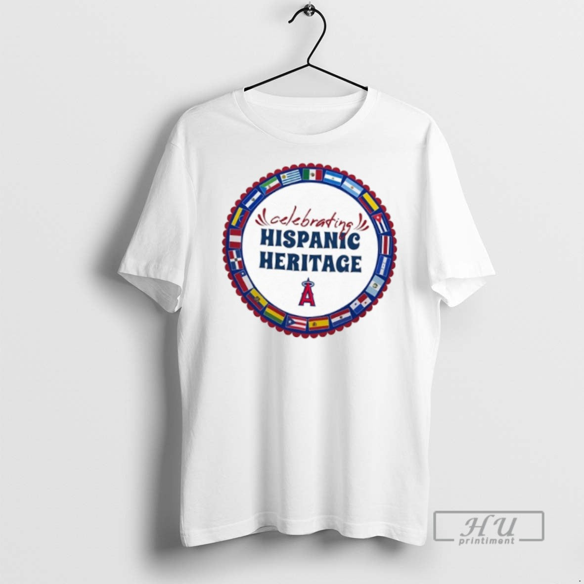Officials Trending Mlb Los Angeles Angels Starter Celebrating Hispanic Heritage T Shirt Unisex T-shirt, Sweatshirt, Hoodie, Long Sleeve Tee - T-Shirt, Sweatshirt, Hoodie
