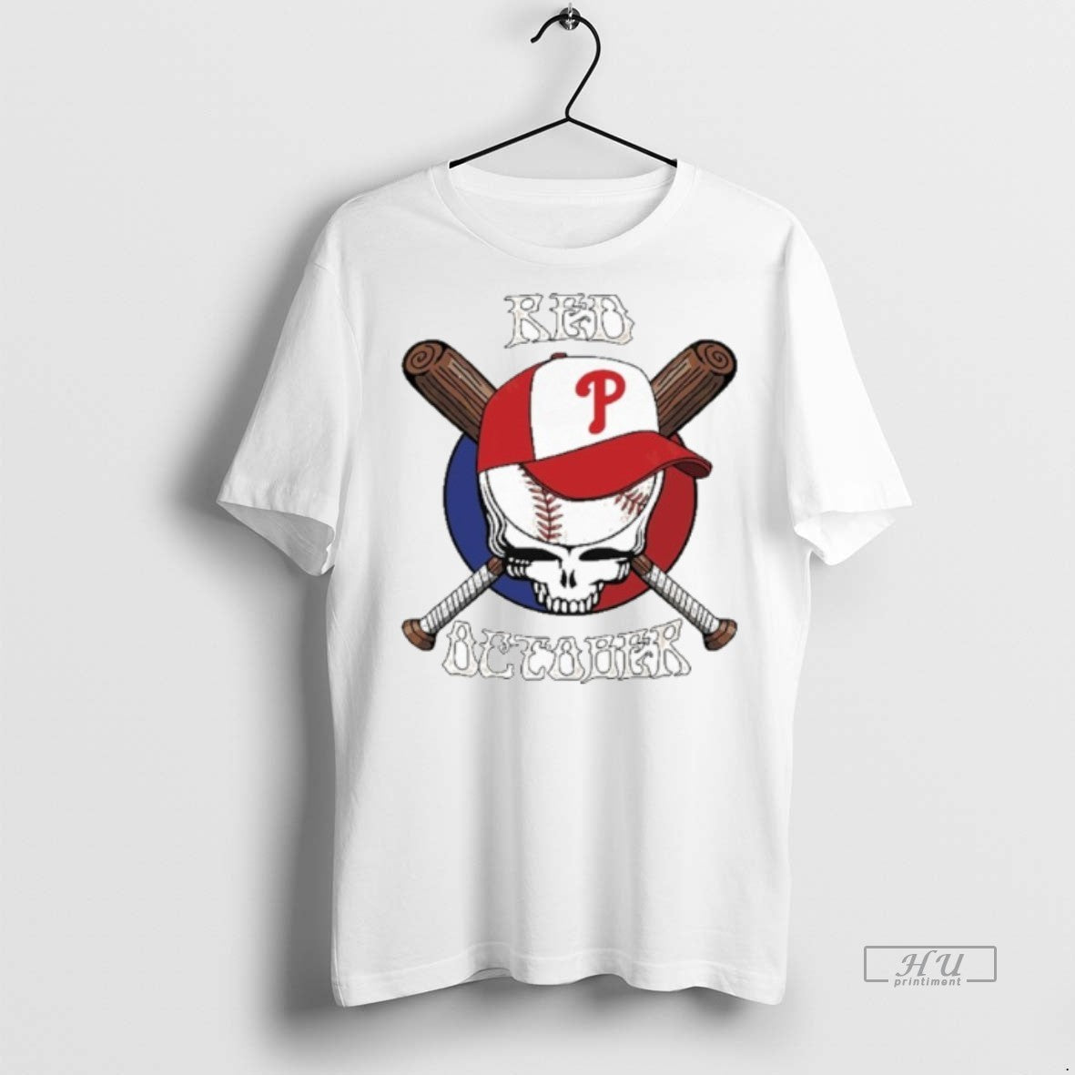 Officials Trending Red October Stealie Phillies Playoff Grateful Red T Shirt Sweater Unisex T-shirt, Sweatshirt, Hoodie, Long Sleeve Tee - T-Shirt, Sweatshirt, Hoodie