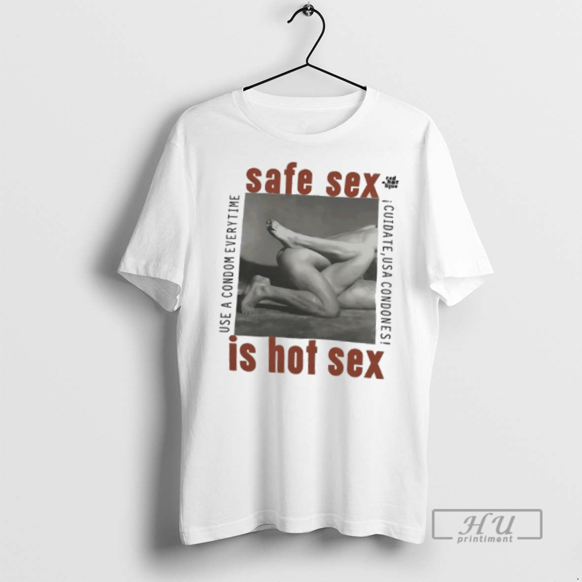Officials Trending Safe Sex Is Hot Sex 1990 Steven Meisel Aids Activism T Shirt Unisex T-shirt, Sweatshirt, Hoodie, Long Sleeve Tee - T-Shirt, Sweatshirt, Hoodie