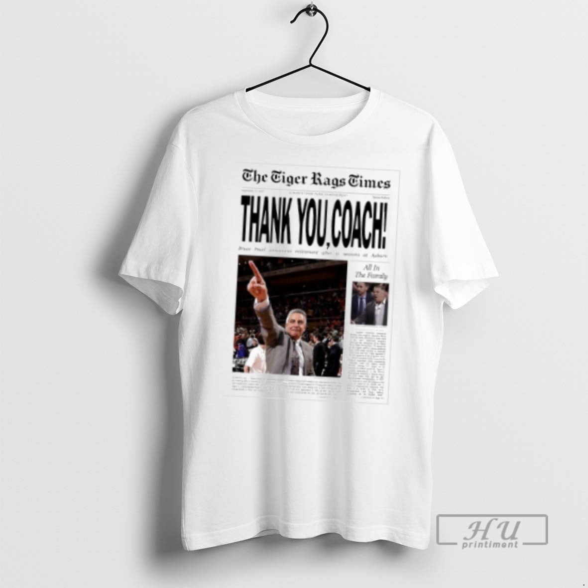 Officials Trending The Tigers Rags Time Bruce Pearl Thank You Coach T Shirt Unisex T-shirt, Sweatshirt, Hoodie, Long Sleeve Tee - T-Shirt, Sweatshirt, Hoodie