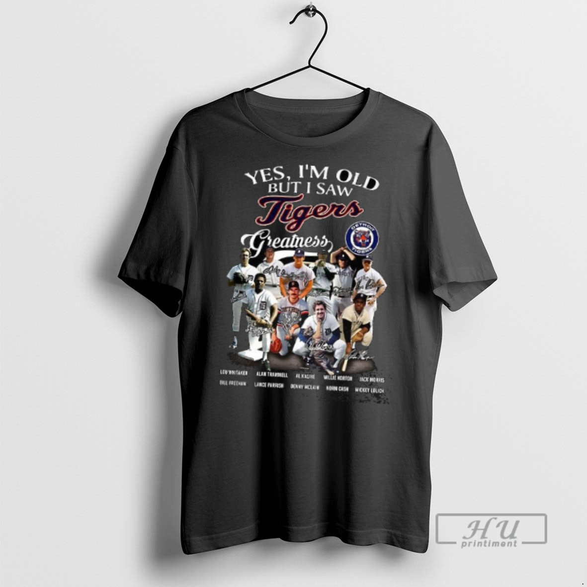 Officials Trending Yes Im Old But I Saw Tigers Greatness Legend Signature T Shirt Unisex T-shirt, Sweatshirt, Hoodie, Long Sleeve Tee - T-Shirt, Sweatshirt, Hoodie