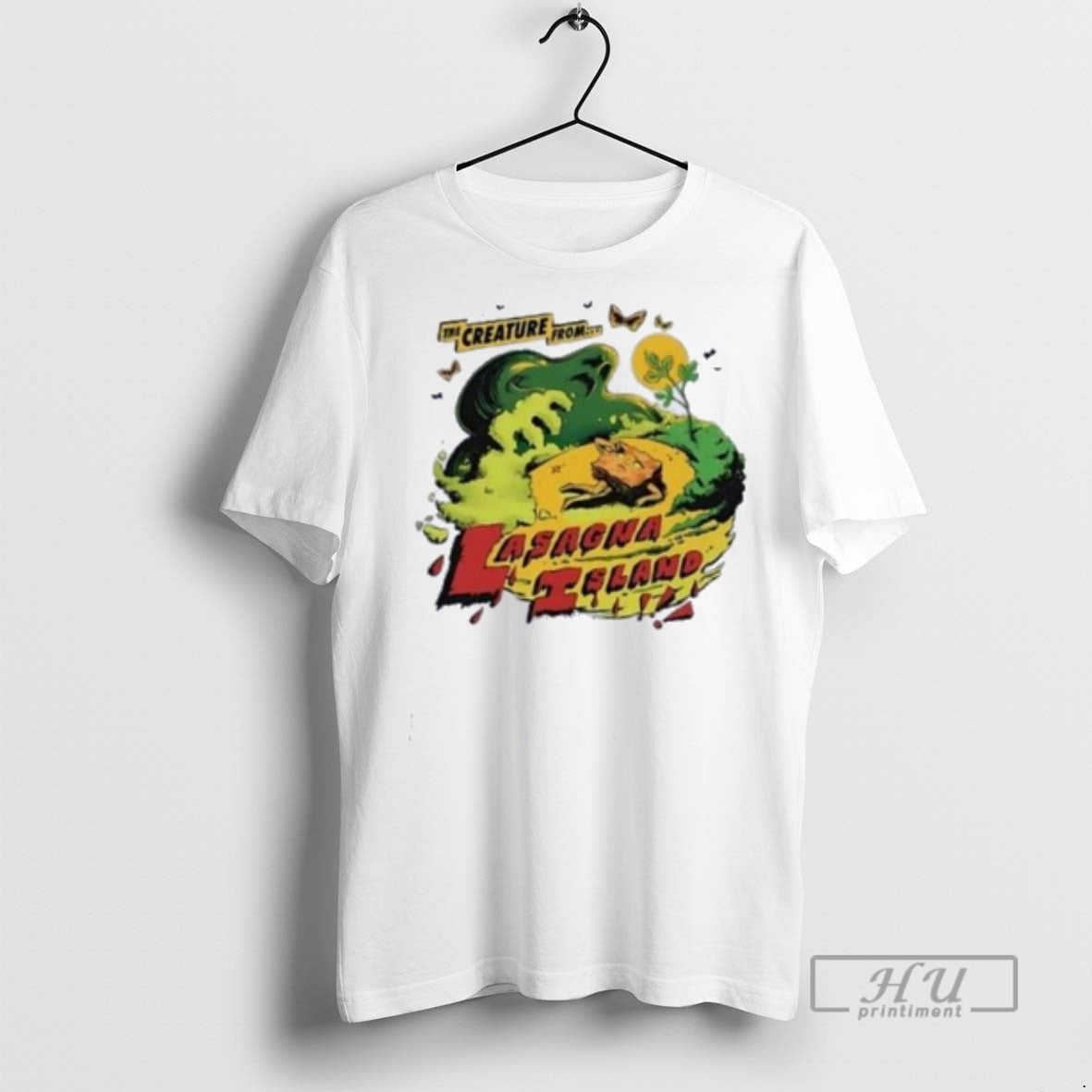 Officials Try Guys The Creature From Lasagna Island T Shirts Unisex T-shirt, Sweatshirt, Hoodie, Long Sleeve Tee - T-Shirt, Sweatshirt, Hoodie