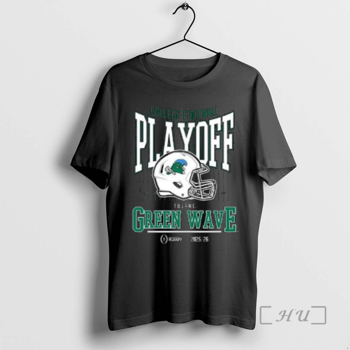 Officials Tulane Green Wave College Football Playoff Helmet 2025 Circle Black Premium T Shirts Sweater - T-Shirt, Sweatshirt, Hoodie