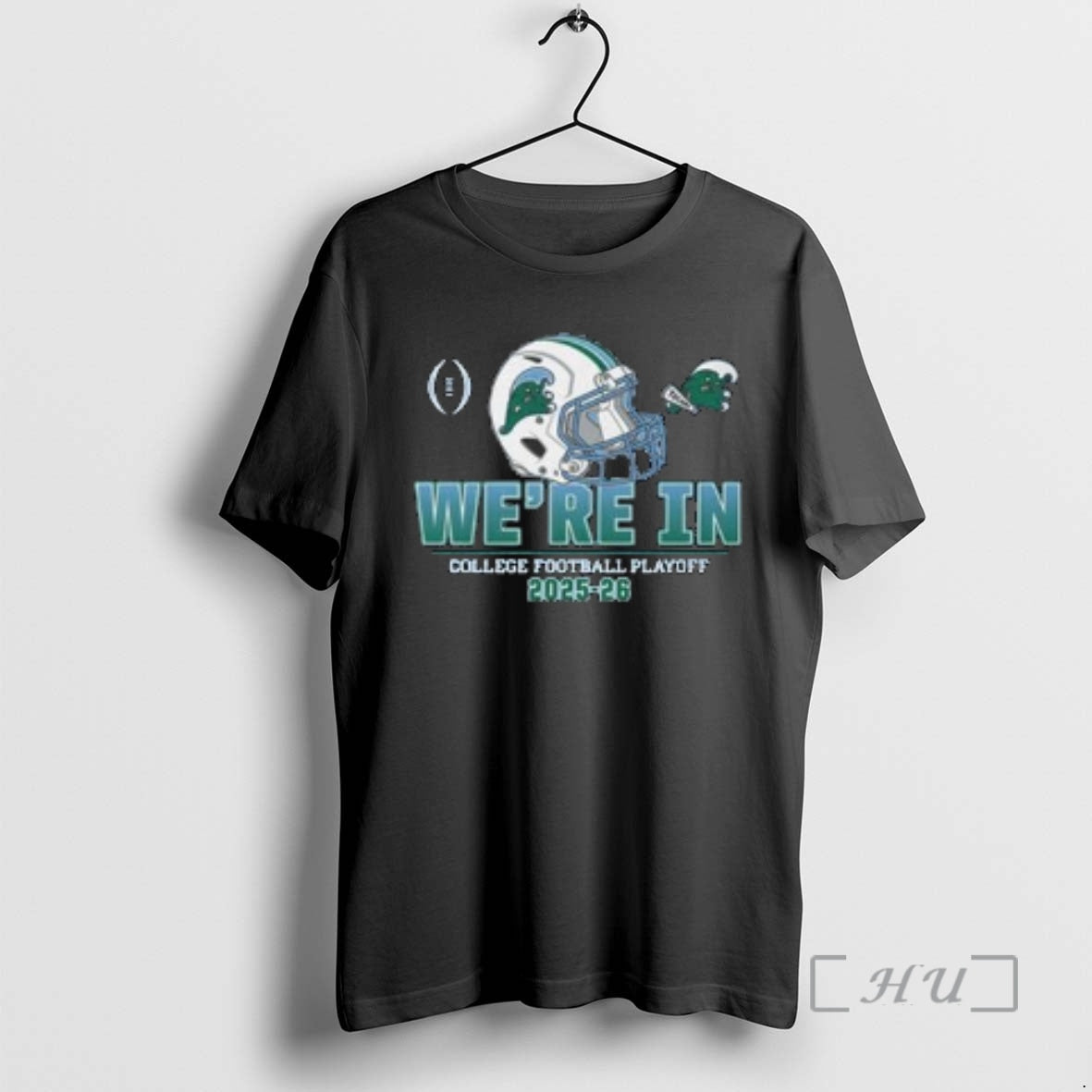 Officials Tulane Green Wave College Football Playoff Were In Helmet 2025 26 Circle Black Premium - T-Shirt, Sweatshirt, Hoodie