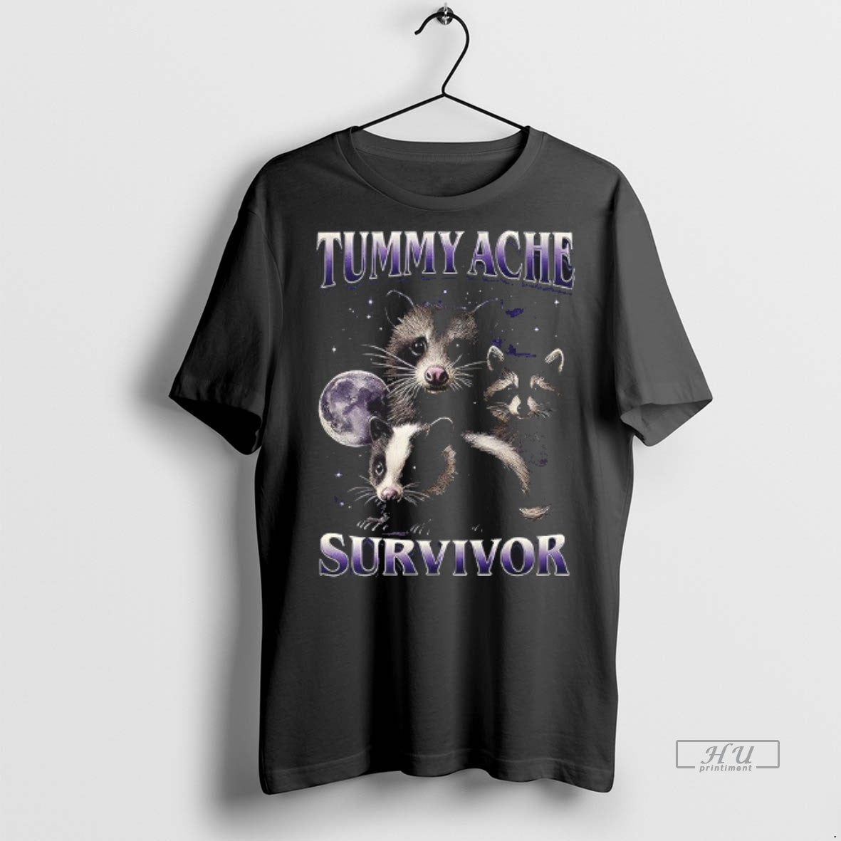 Officials Tummy Ache Survivor Raccoon Possum Animal Shirt Sweater Unisex T-shirt, Sweatshirt, Hoodie, Long Sleeve Tee - T-Shirt, Sweatshirt, Hoodie