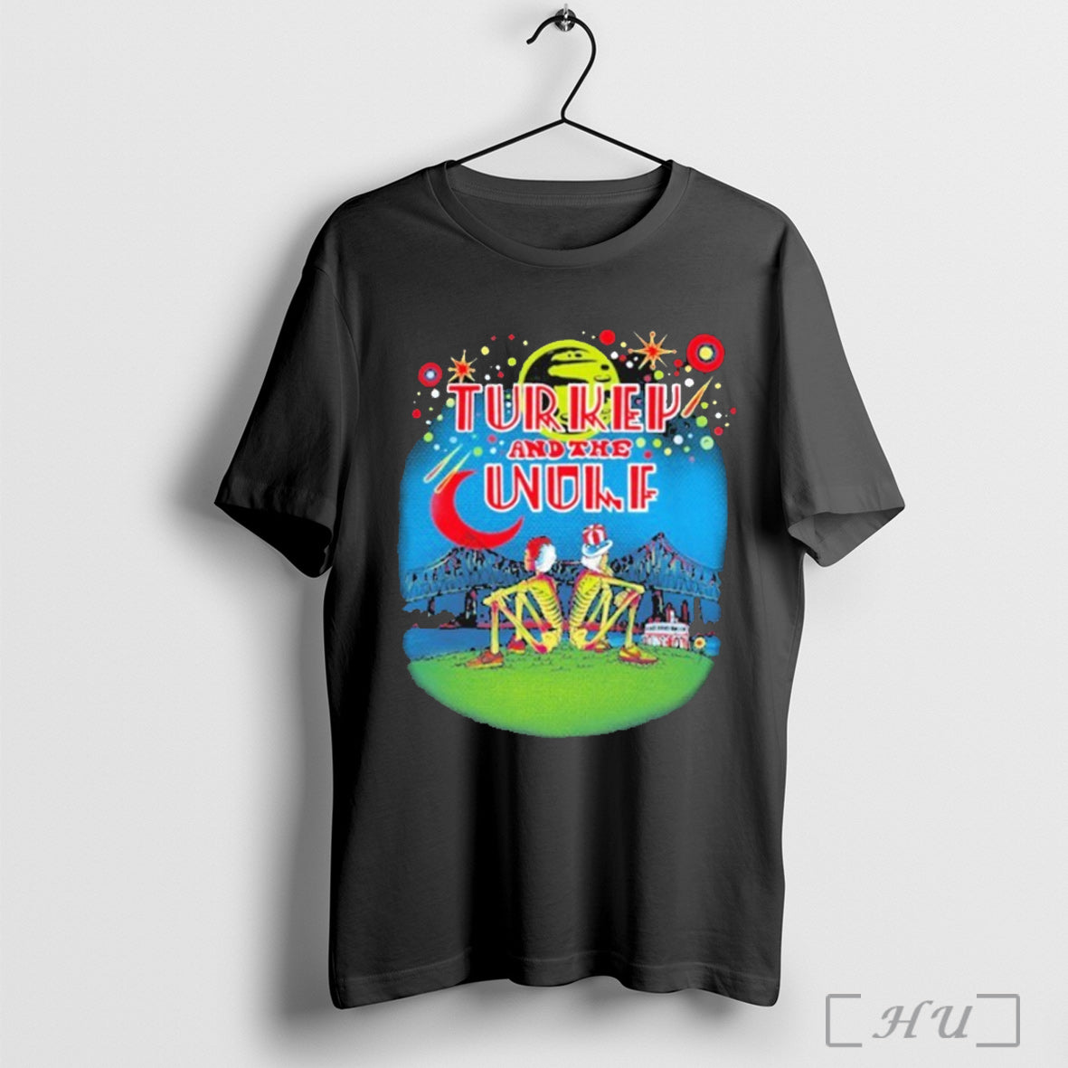 Officials Turkey And The Wolf A Lil Crescent City Connection Skeletons Bridge T Shirt Unisex T-shirt, Sweatshirt, Hoodie, Long Sleeve Tee - T-Shirt, Sweatshirt, Hoodie
