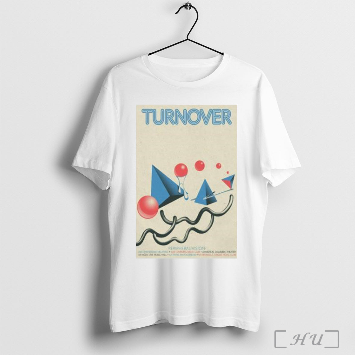 Officials Turnover Peripheral Vision Tour 2025 T Shirt Unisex T-shirt, Sweatshirt, Hoodie, Long Sleeve Tee - T-Shirt, Sweatshirt, Hoodie
