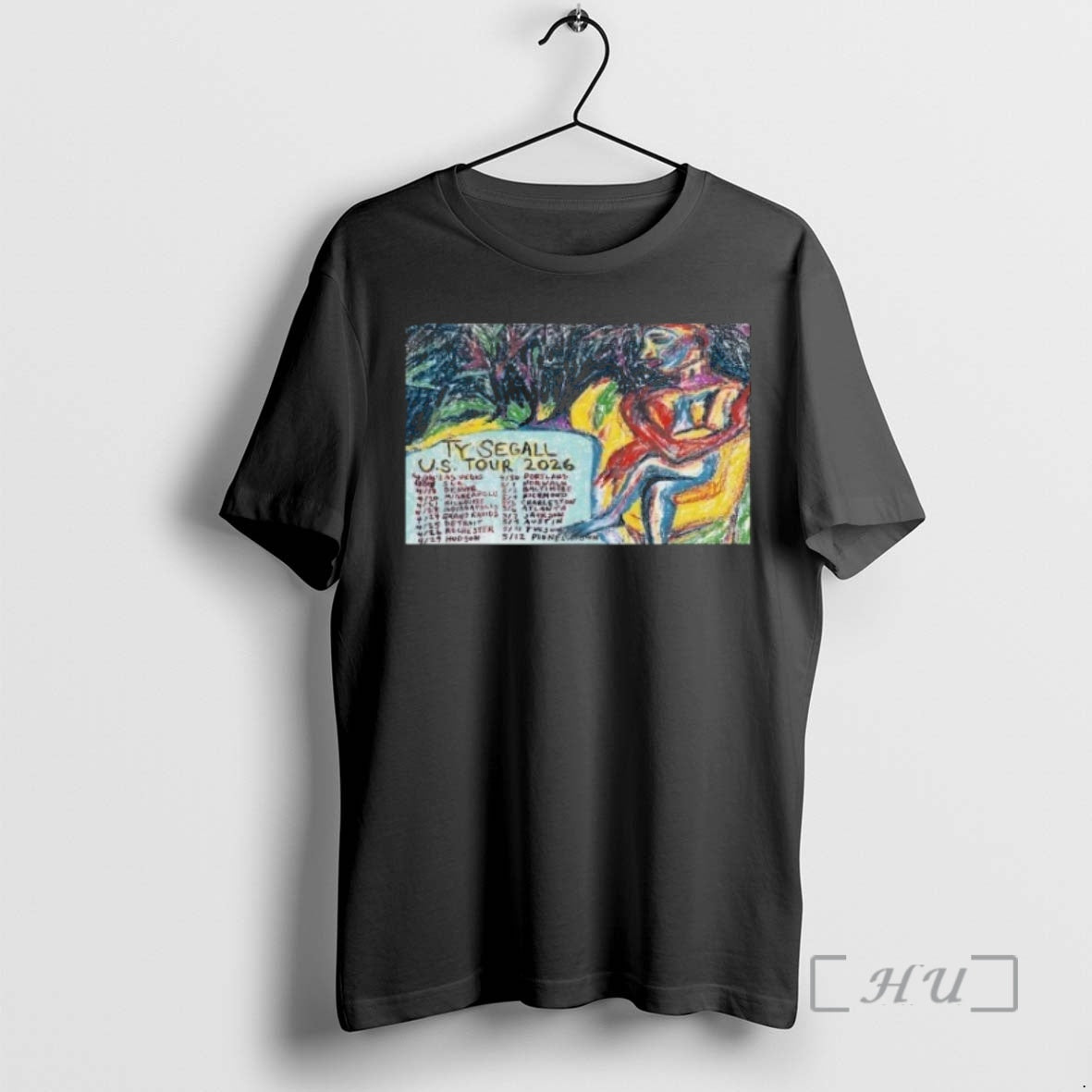 Officials Ty Segall Us 2026 Shows Unisex T-shirt, Sweatshirt, Hoodie, Long Sleeve Tee - T-Shirt, Sweatshirt, Hoodie