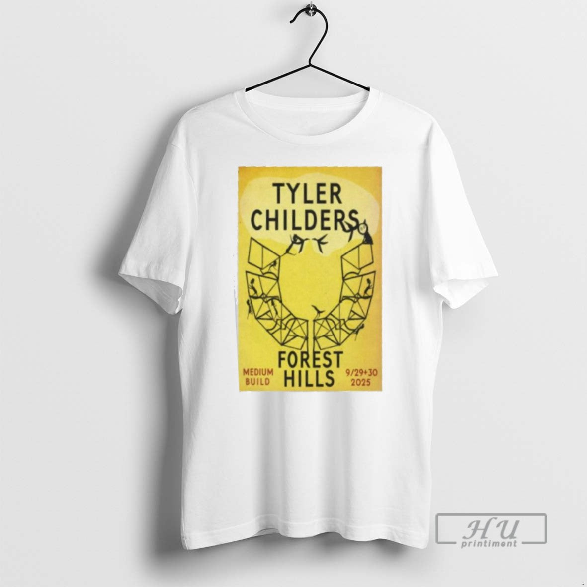 Officials Tyler Childers Two Night Forest Hills Live 2025 T Shirts Unisex T-shirt, Sweatshirt, Hoodie, Long Sleeve Tee - T-Shirt, Sweatshirt, Hoodie