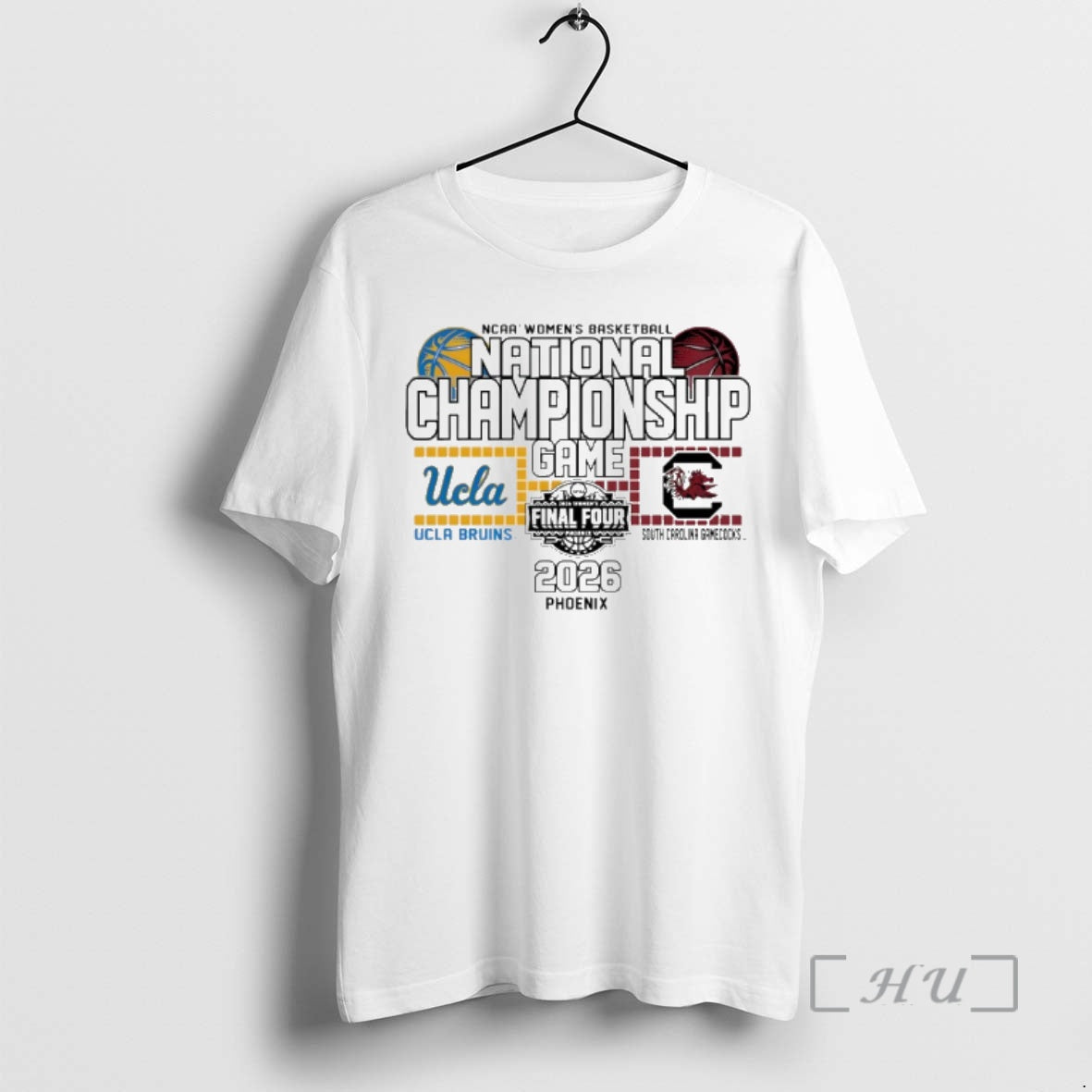 Officials Ucla Vs South Carolina 2026 Womens National Championship Matchup Unisex T-shirt, Sweatshirt, Hoodie, Long Sleeve Tee - T-Shirt, Sweatshirt, Hoodie