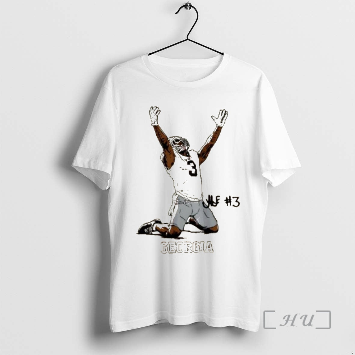 Officials Uga Georgia Bulldogs Football Nate Frazier End Zone Celebration Signature Premium T Shirts Sweater - T-Shirt, Sweatshirt, Hoodie