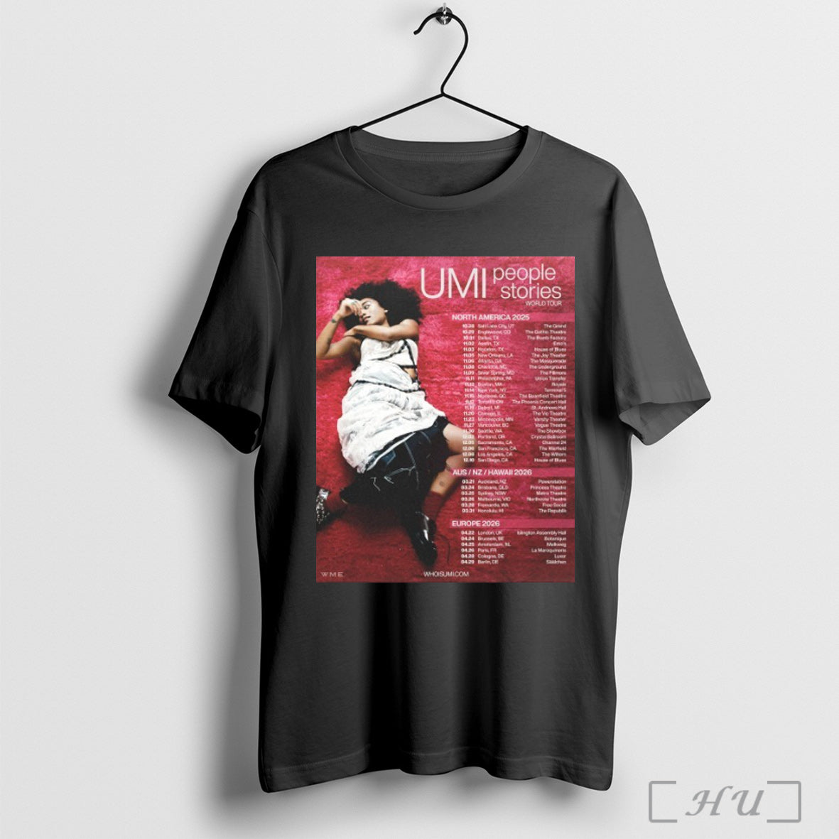 Officials Umi People Stories World Tour 2025 2026 Dates T Shirt Unisex T-shirt, Sweatshirt, Hoodie, Long Sleeve Tee - T-Shirt, Sweatshirt, Hoodie