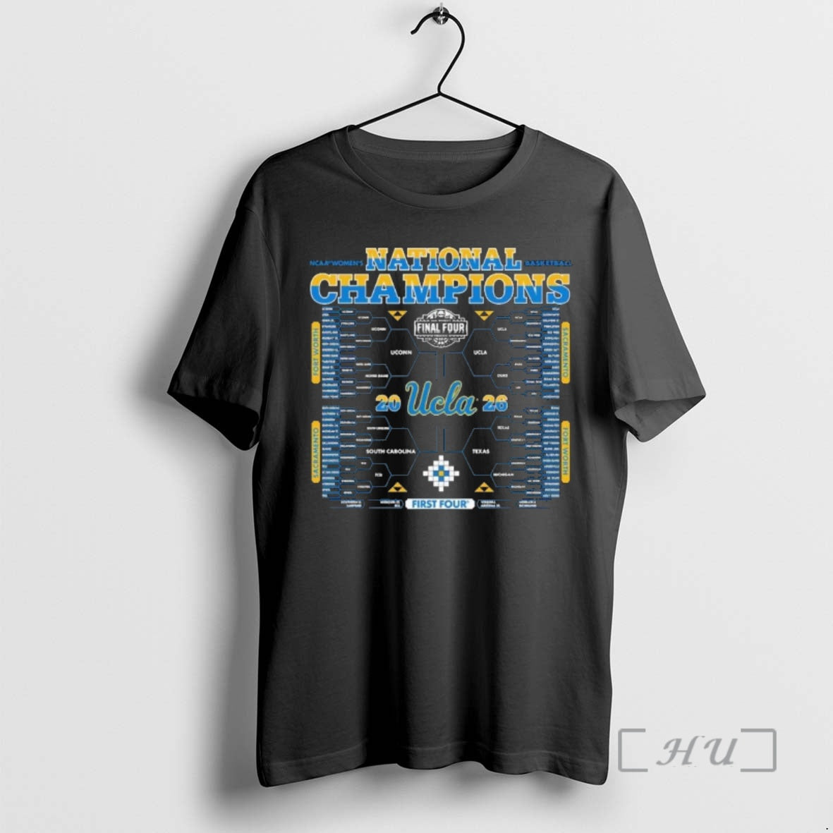 Officials Ucla Bruins 2026 Ncaa Womens Basketball National Champions Bracket Unisex T-shirt, Sweatshirt, Hoodie, Long Sleeve Tee - T-Shirt, Sweatshirt, Hoodie