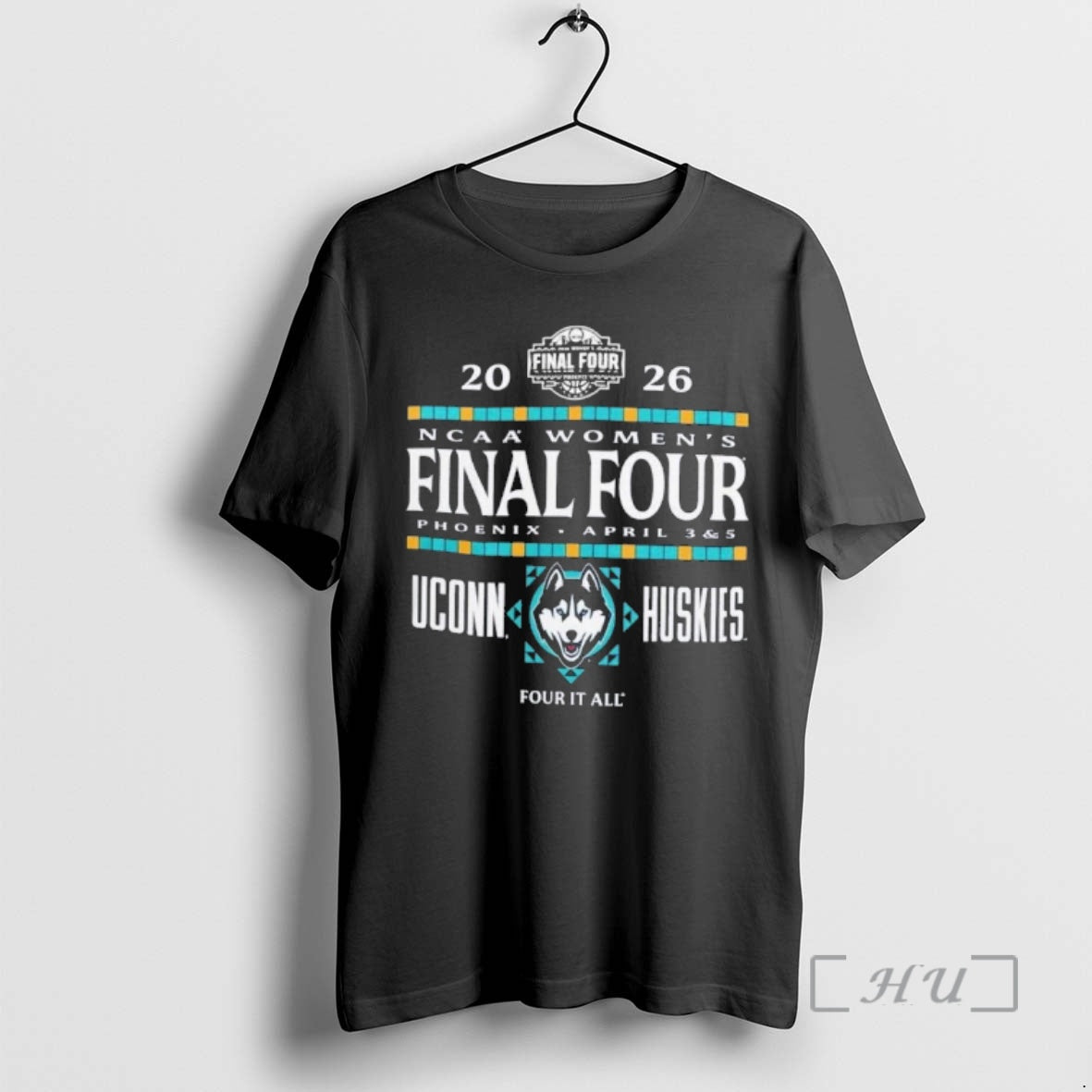 Officials Uconn Huskies 2026 Ncaa Womens Final Four Phoenix Az Unisex T-shirt, Sweatshirt, Hoodie, Long Sleeve Tee - T-Shirt, Sweatshirt, Hoodie