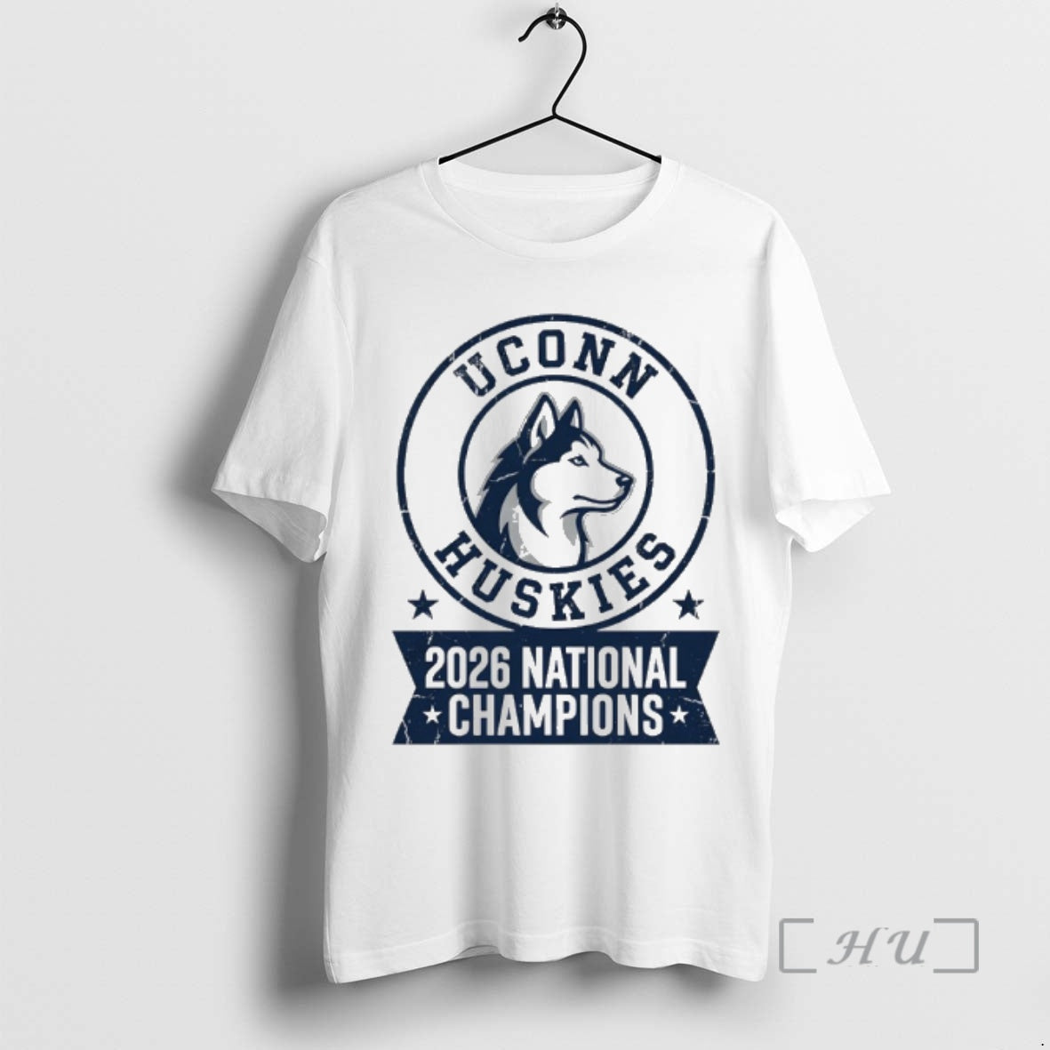 Officials Uconn Huskies 2026 National Champions Logo Unisex T-shirt, Sweatshirt, Hoodie, Long Sleeve Tee - T-Shirt, Sweatshirt, Hoodie