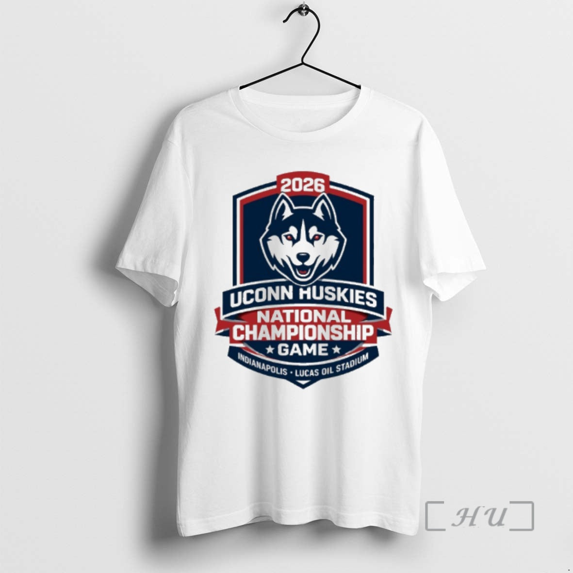 Officials Uconn Huskies National Championship Game 2026 Lucas Oil Stadium Unisex T-shirt, Sweatshirt, Hoodie, Long Sleeve Tee - T-Shirt, Sweatshirt, Hoodie
