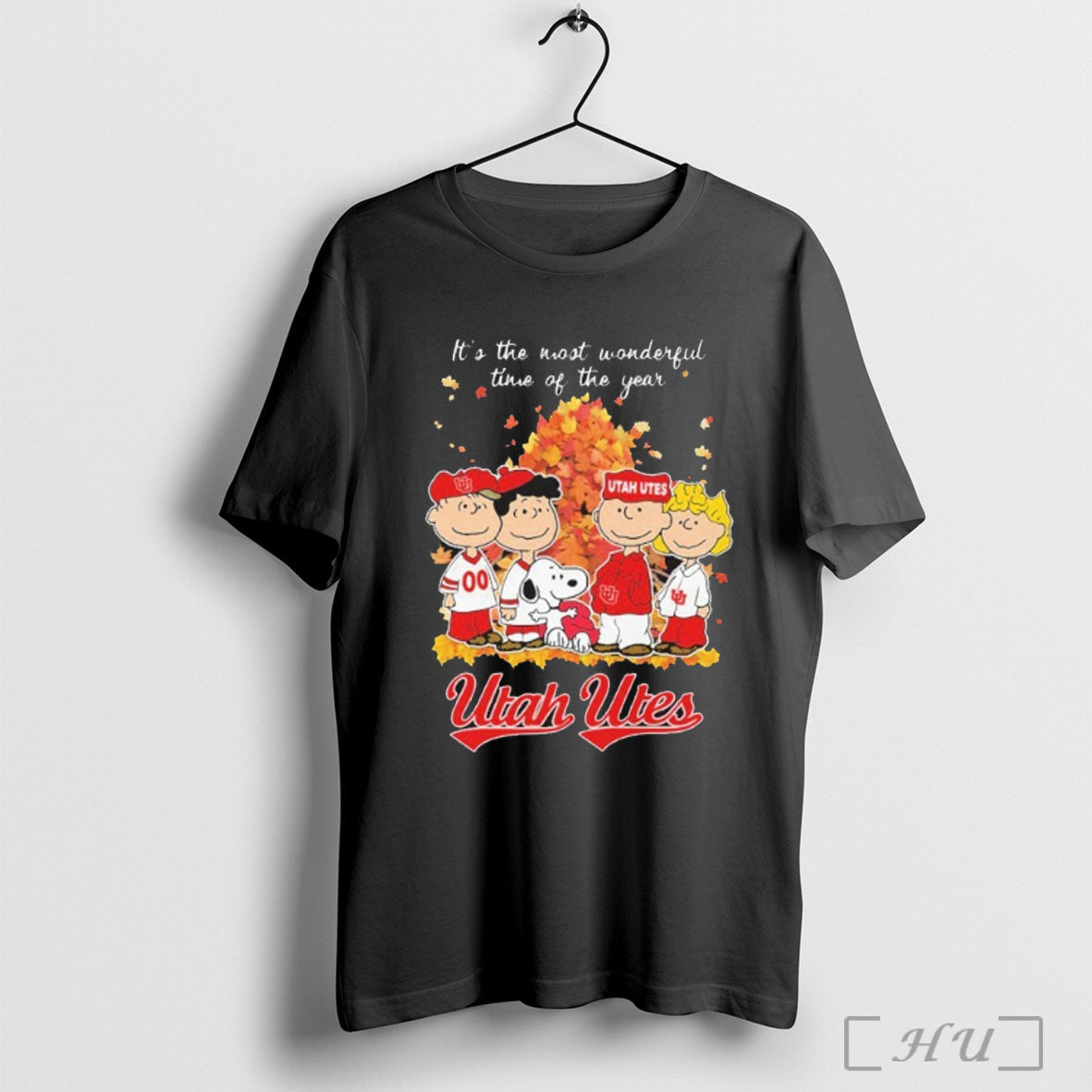 Officials Utah Utes And Peanuts Character Its The Most Wonderful Time Of The Year Unisex T-shirt, Sweatshirt, Hoodie, Long Sleeve Tee - T-Shirt, Sweatshirt, Hoodie