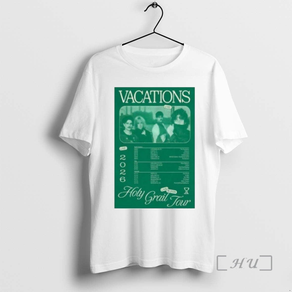 Officials Vacations Holy Grail Tour 2026 Unisex T-shirt, Sweatshirt, Hoodie, Long Sleeve Tee - T-Shirt, Sweatshirt, Hoodie