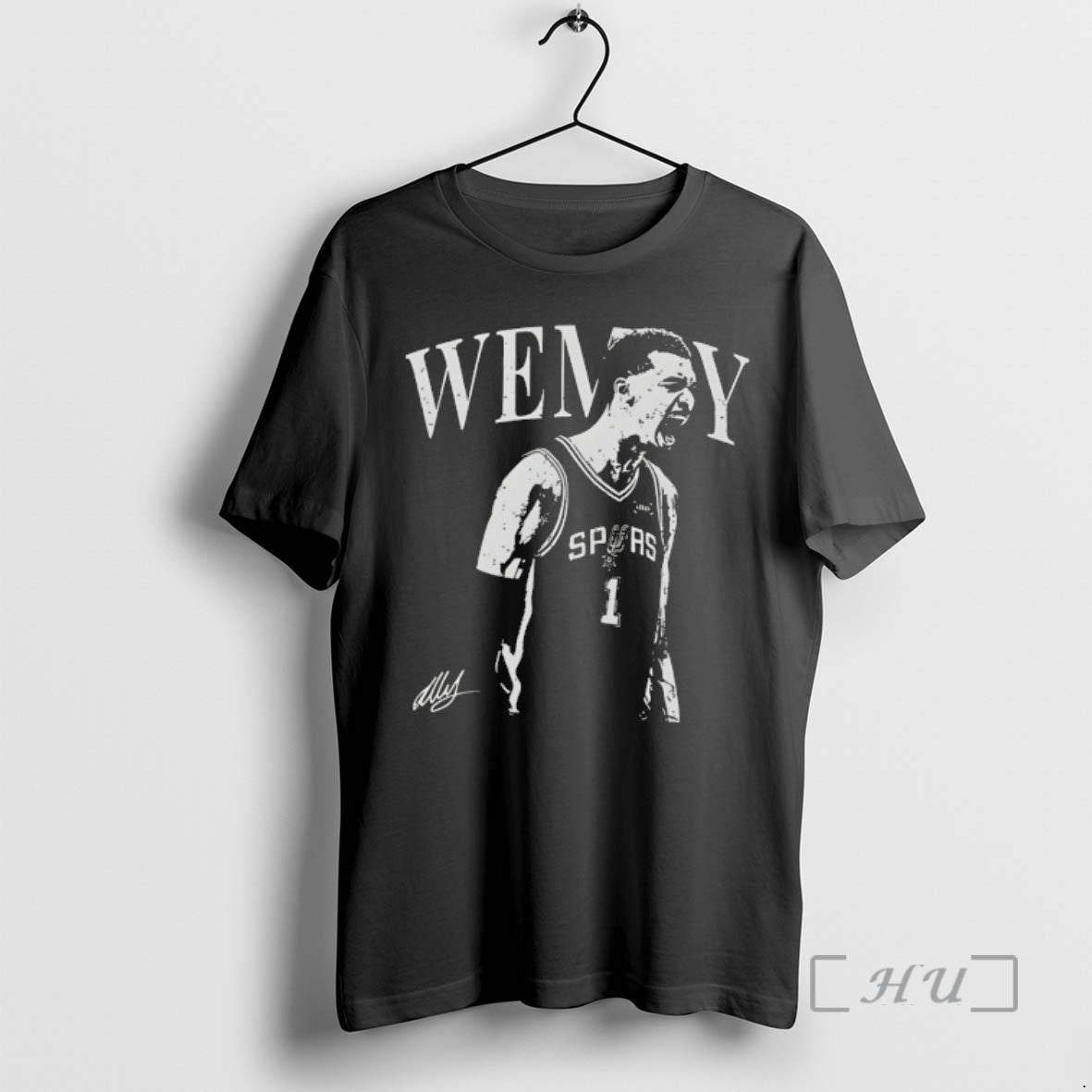 Officials Victor Wembanyama Silhouette Style Nba Player San Antonio Spurs Basketball Mvp Premium T Shirts - T-Shirt, Sweatshirt, Hoodie