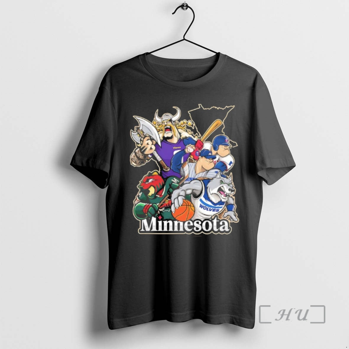 Officials Vikings Wolves Twins And Wild Minnesota City Skyline Mascot Unisex T-shirt, Sweatshirt, Hoodie, Long Sleeve Tee - T-Shirt, Sweatshirt, Hoodie