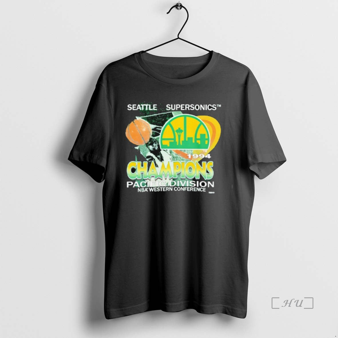 Officials Vintage Seattle Supersonics 1994 Champions - T-Shirt, Sweatshirt, Hoodie