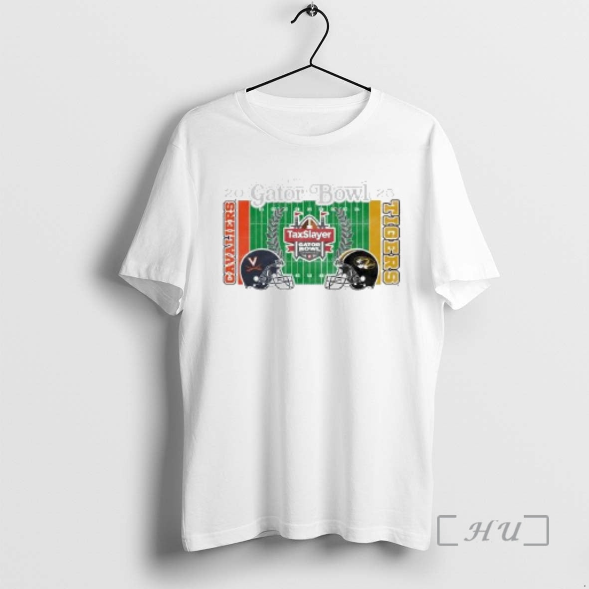 Officials Virginia Cavaliers Vs Missouri Tigers 2025 Taxslayer Gator Bowl Head To Head Circle White - T-Shirt, Sweatshirt, Hoodie
