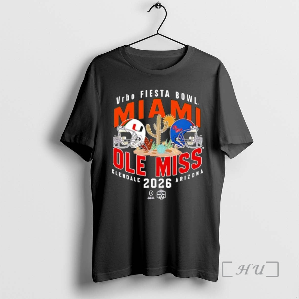 Officials Vrbo Fiesta Bowl Miami Vs Ole Miss 2026 Glendale Arizona Premium T Shirts Sweater - T-Shirt, Sweatshirt, Hoodie
