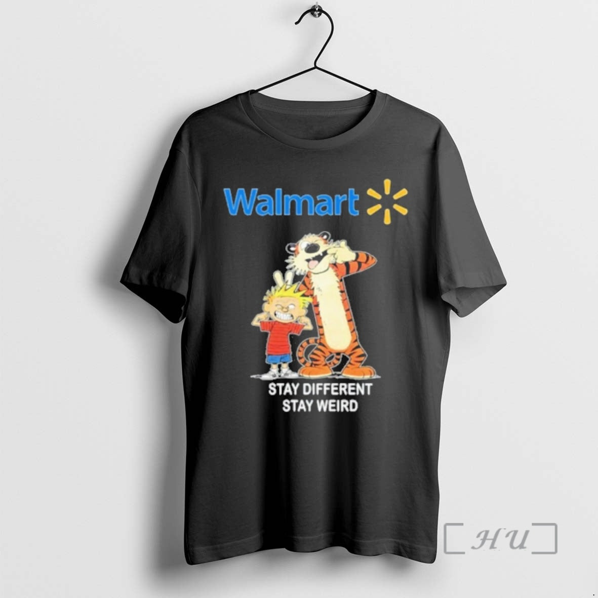 Officials Walmart Calvin And Hobbes Stay Different Stay Weird - T-Shirt, Sweatshirt, Hoodie