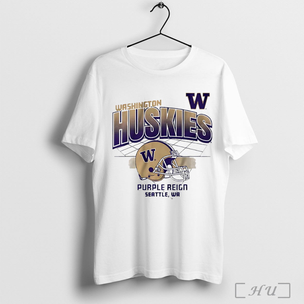 Officials Washington Huskies Football Purple Reign Helmet Grid T Shirt Unisex T-shirt, Sweatshirt, Hoodie, Long Sleeve Tee - T-Shirt, Sweatshirt, Hoodie