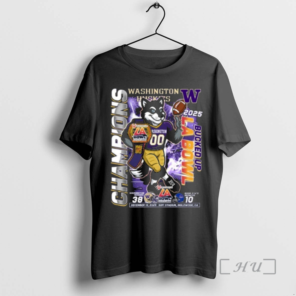 Officials Washington Huskies Mascot Bucked Up La Bowl Champions - T-Shirt, Sweatshirt, Hoodie