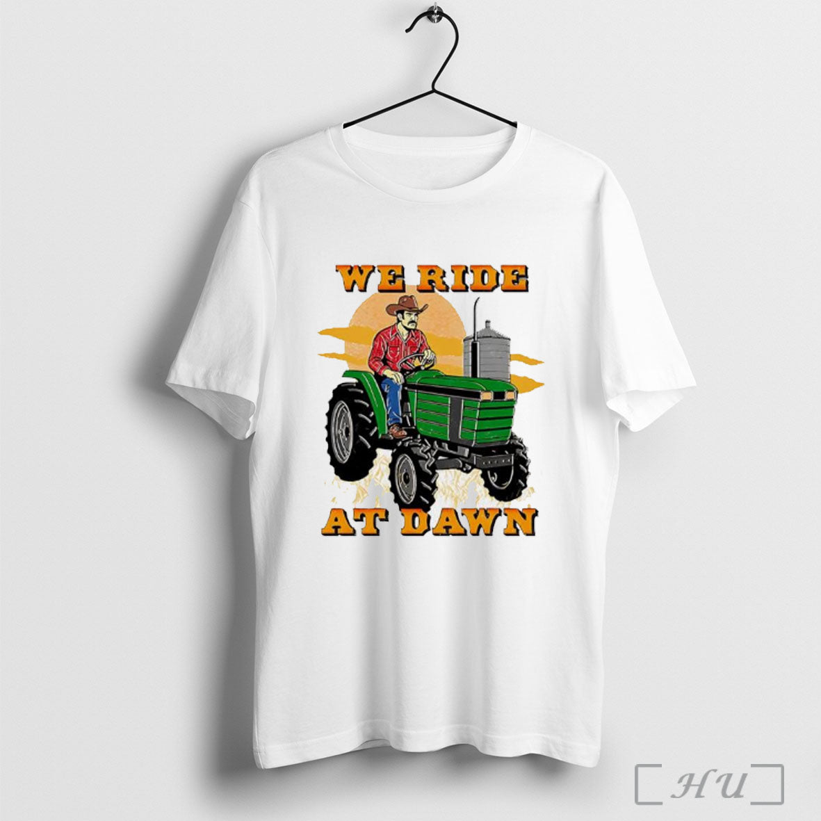 Officials We Ride At Dawn Tractor T Shirt Unisex T-shirt, Sweatshirt, Hoodie, Long Sleeve Tee - T-Shirt, Sweatshirt, Hoodie