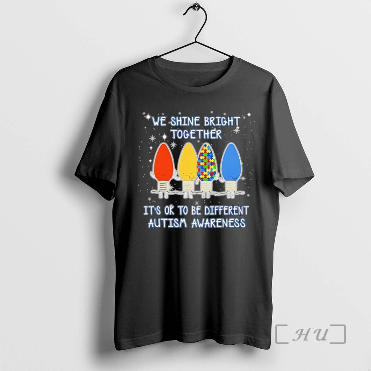 Officials We Shine Bright Together Its Ok To Be Different Autism Awareness Christmas Autism Premium - T-Shirt, Sweatshirt, Hoodie