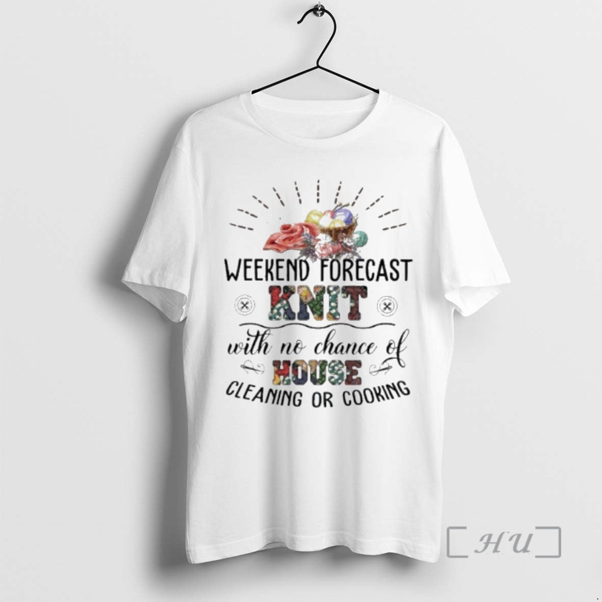 Officials Weekend Forecast Knit With No Chance House Cleaning Or Cooking Premium T Shirts Sweater - T-Shirt, Sweatshirt, Hoodie