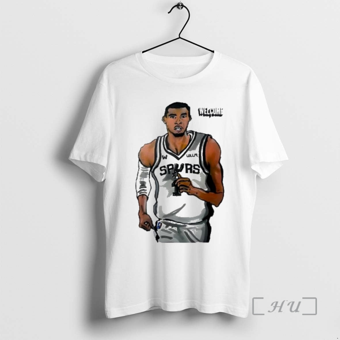 Officials Welcome San Antonio Spurs Victor Wembanyama Jersey basketball jersey product view 1