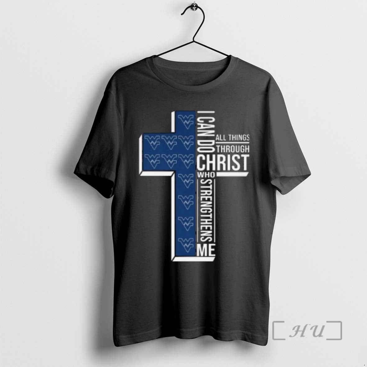 Officials West Virginia Mountaineers I Can Do All Things Through Christ Who Strengthens Me Cross - T-Shirt, Sweatshirt, Hoodie