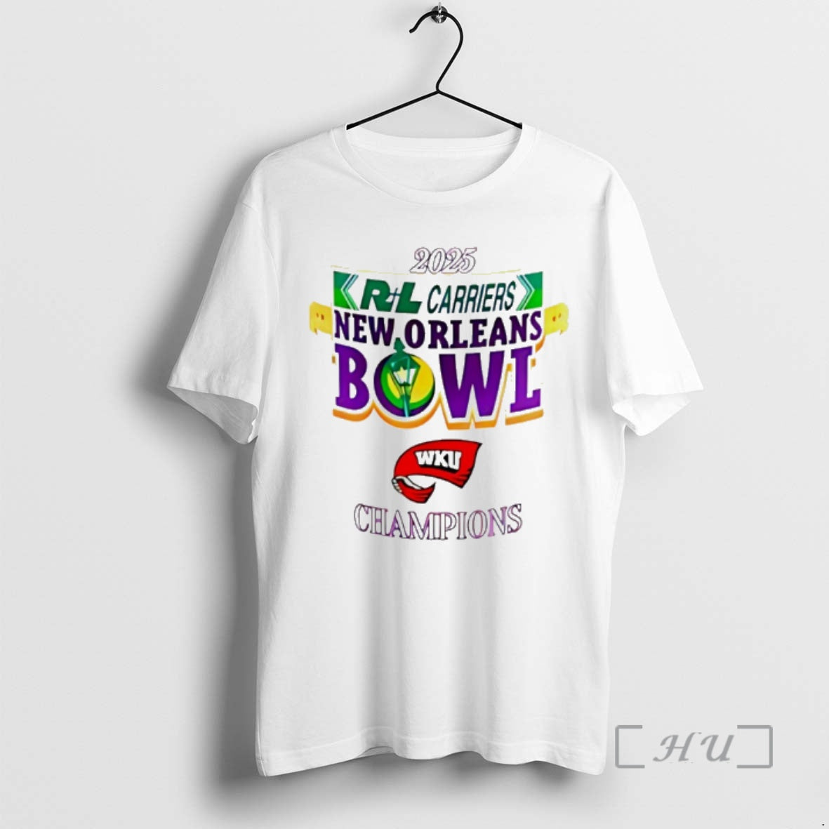 Officials Western Kentucky 2025 New Orleans Bowl Champions Logo - T-Shirt, Sweatshirt, Hoodie