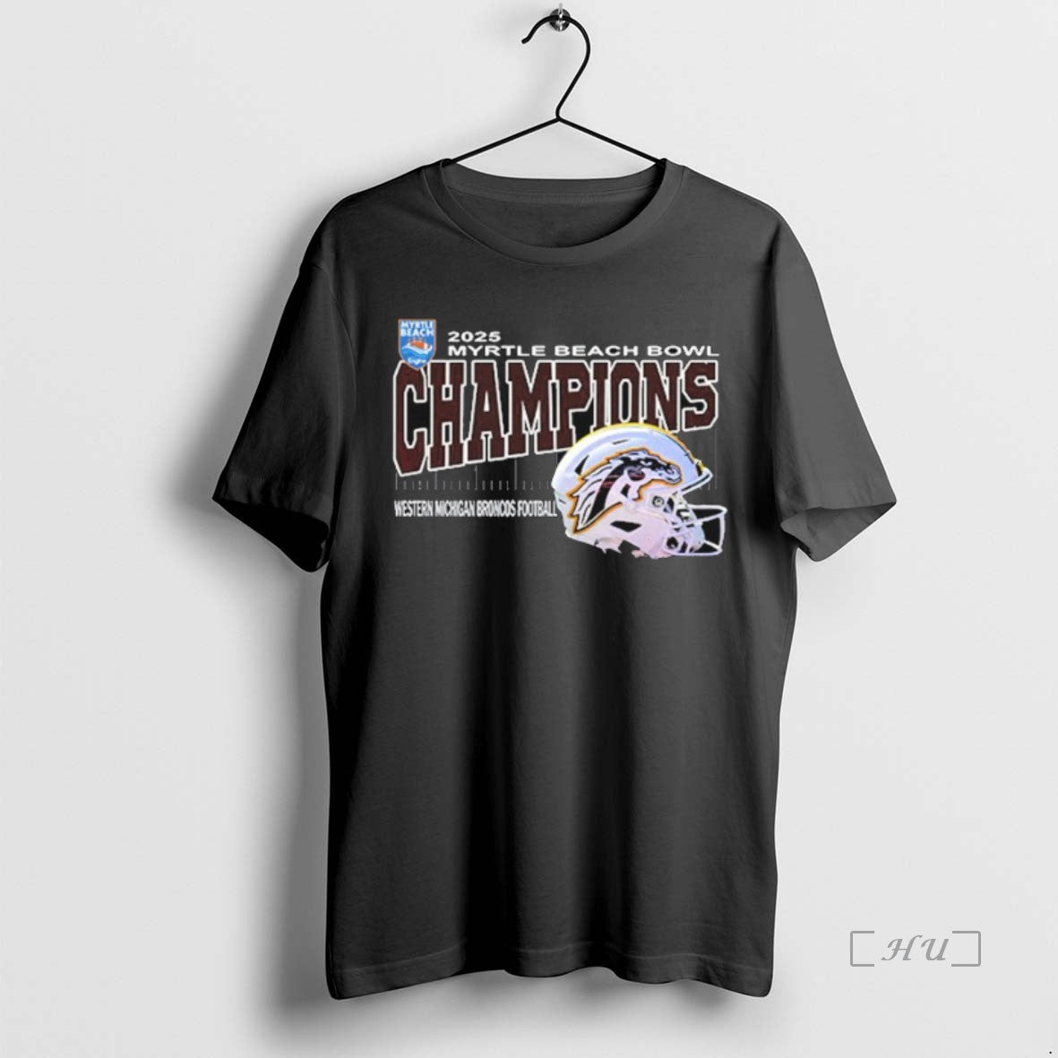 Officials Western Michigan Broncos Are Myrtle Beach Bowl Champions Helmet At Brooks Stadium Conway South - T-Shirt, Sweatshirt, Hoodie