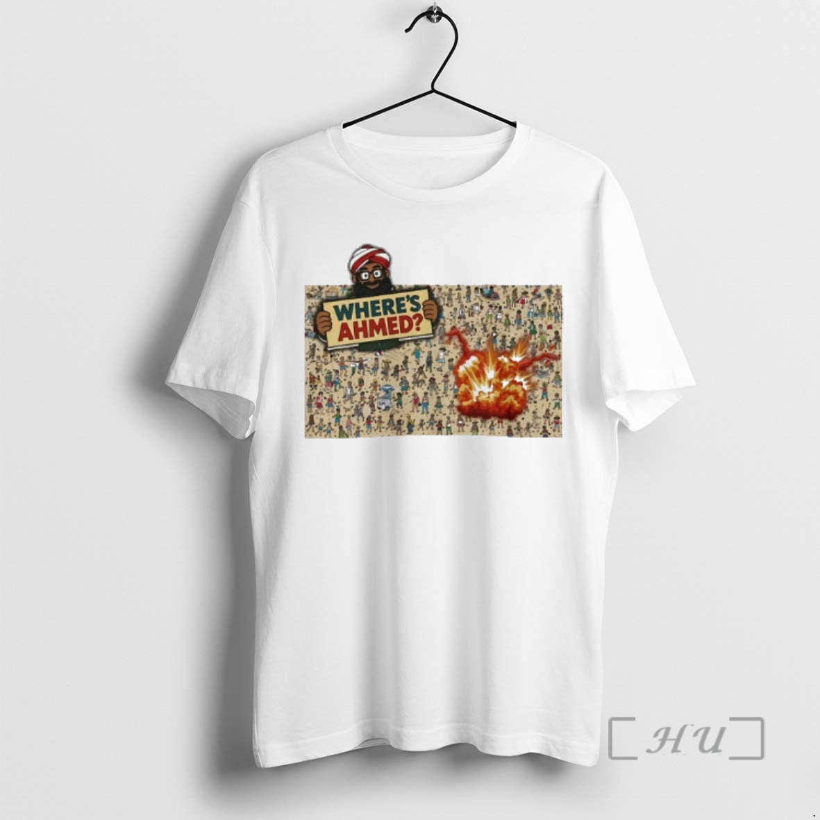 Officials Wheres Ahmed Wheres Waldo Parody Unisex T-shirt, Sweatshirt, Hoodie, Long Sleeve Tee - T-Shirt, Sweatshirt, Hoodie