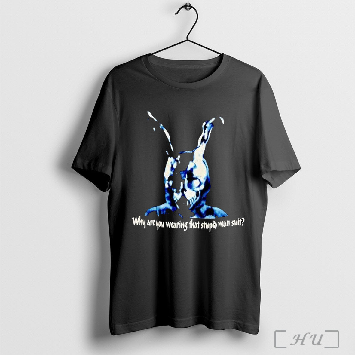 Officials Why Are You Wearing That Stupid Man Suit Donnie Darko T Shirt Unisex T-shirt, Sweatshirt, Hoodie, Long Sleeve Tee - T-Shirt, Sweatshirt, Hoodie