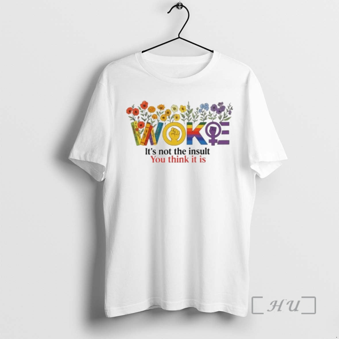 Officials Woke Its Not The Insult You Think It Is Flower Ornaments Premium T Shirts - T-Shirt, Sweatshirt, Hoodie