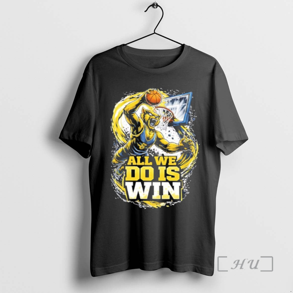 Officials Wolverines Basketball All We Do Is Win Mascot Unisex T-shirt, Sweatshirt, Hoodie, Long Sleeve Tee - T-Shirt, Sweatshirt, Hoodie