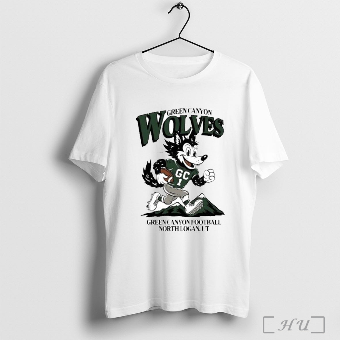 Officials Wolves Green Canyon Football North Logan Mascot Ornament T Shirt Unisex T-shirt, Sweatshirt, Hoodie, Long Sleeve Tee - T-Shirt, Sweatshirt, Hoodie