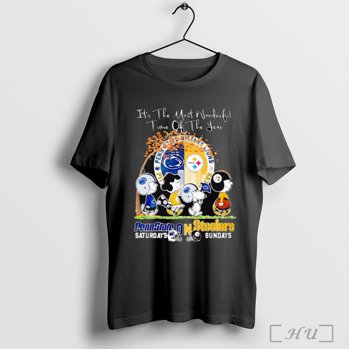 Officials Wonderful Times Of The Year Penn State Saturdays Steelers Sundays T Shirt Unisex T-shirt, Sweatshirt, Hoodie, Long Sleeve Tee - T-Shirt, Sweatshirt, Hoodie