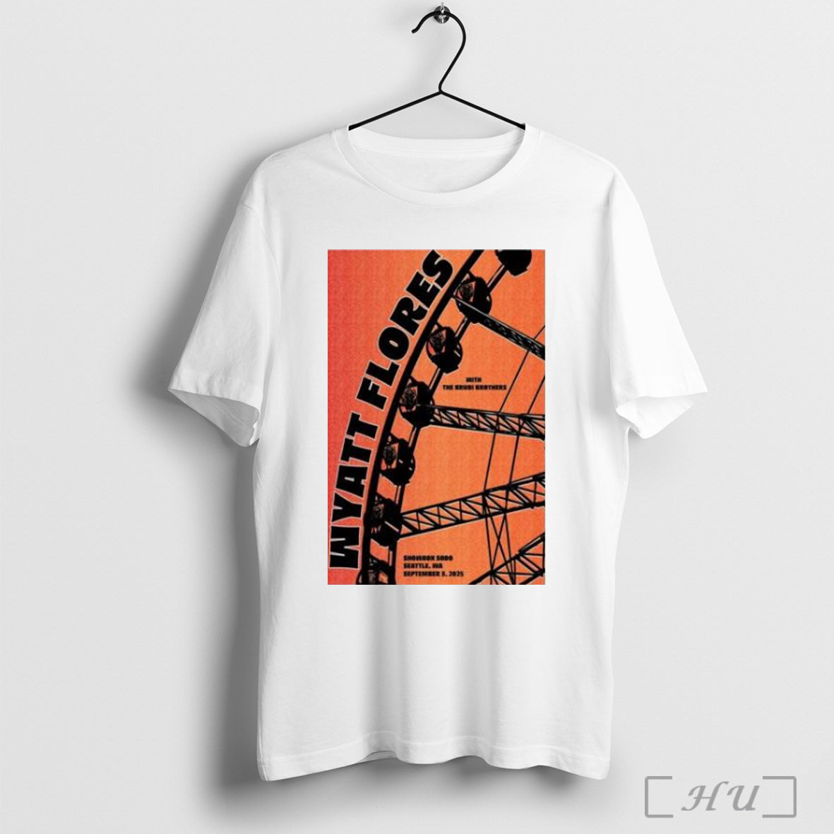 Officials Wyatt Flores Seattle Wa September 3 2025 Concert T Shirt Unisex T-shirt, Sweatshirt, Hoodie, Long Sleeve Tee - T-Shirt, Sweatshirt, Hoodie