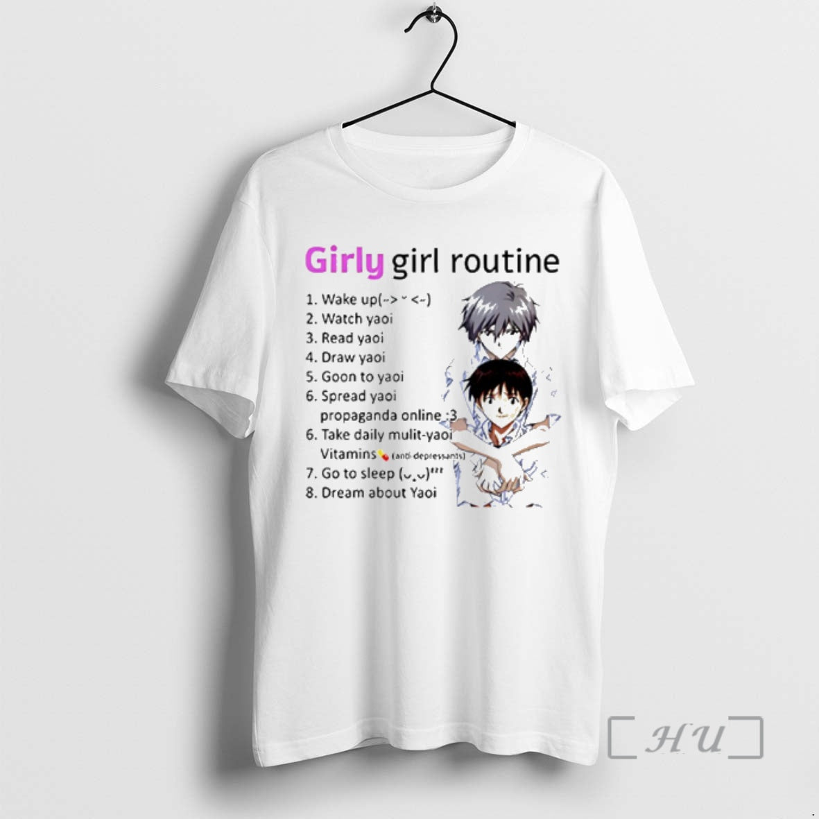 Officials Yaoi Girly Girl Routine Anime - T-Shirt, Sweatshirt, Hoodie
