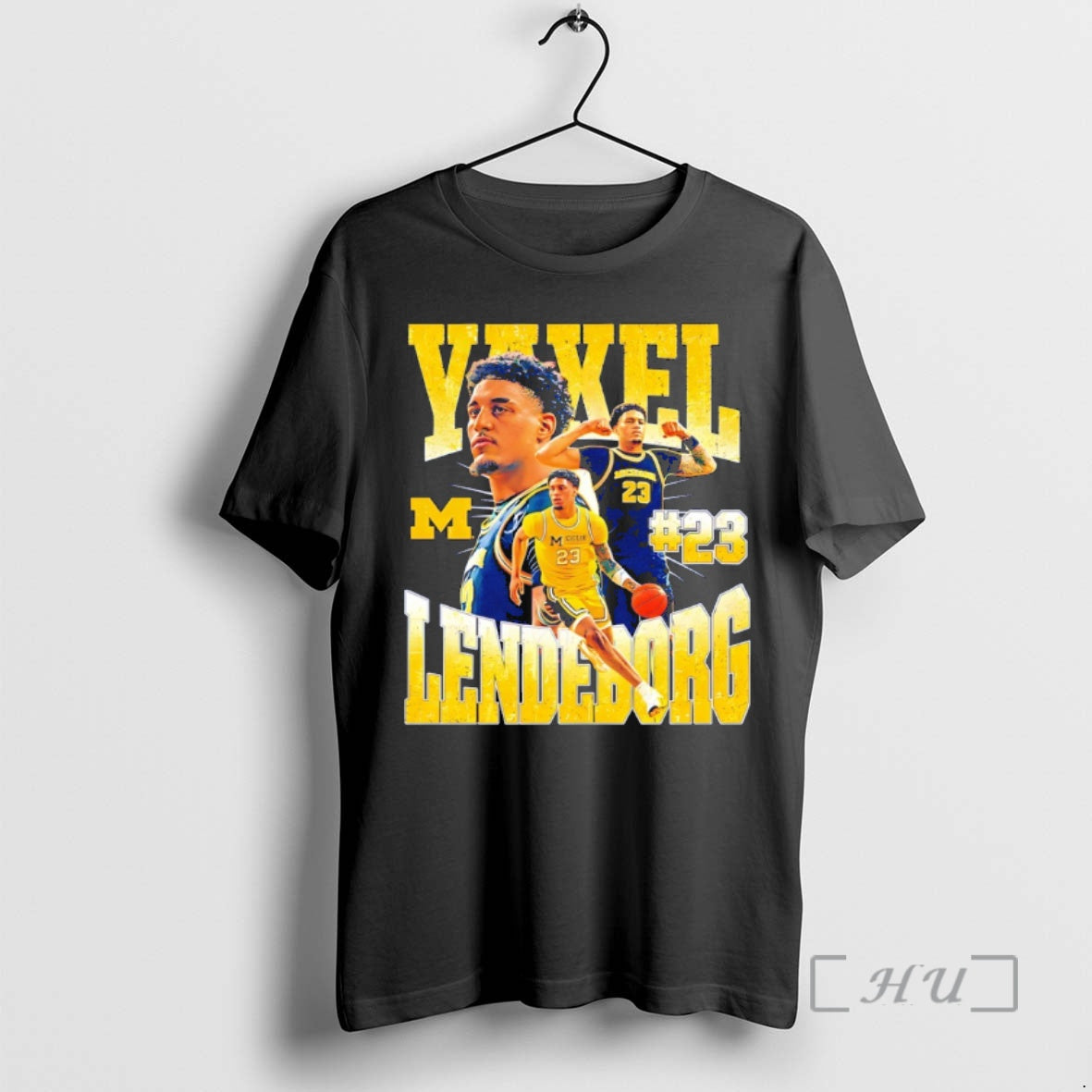 Officials Yaxel Lendeborg 23 Michigan Wolverines Mens Basketball Unisex T-shirt, Sweatshirt, Hoodie, Long Sleeve Tee - T-Shirt, Sweatshirt, Hoodie
