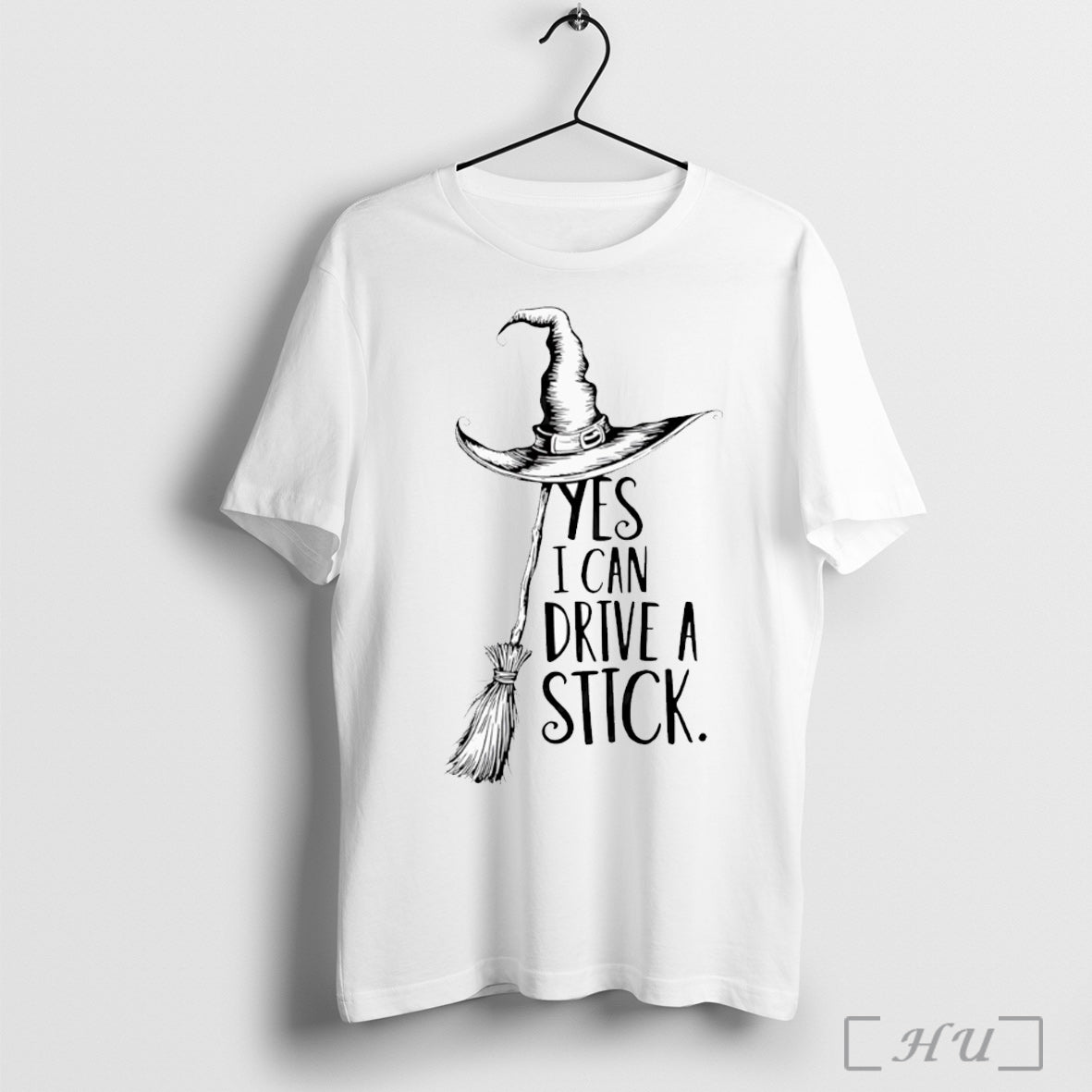 Officials Yes I Can Drive A Stick Halloween White T Shirt Unisex T-shirt, Sweatshirt, Hoodie, Long Sleeve Tee - T-Shirt, Sweatshirt, Hoodie